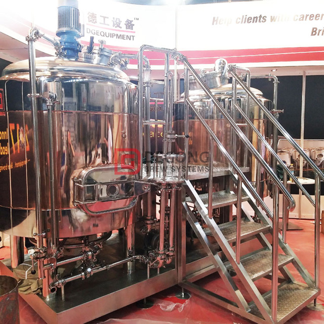 500L Copper Microbrasserie Ale / Lager Restaurant / brewpub Utilisé pour brasser la bière Système marché Irlande