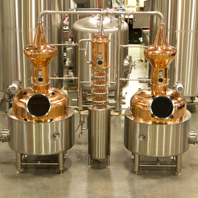 500L Gin Vodka Professional sur mesure cuivre distillerie machine