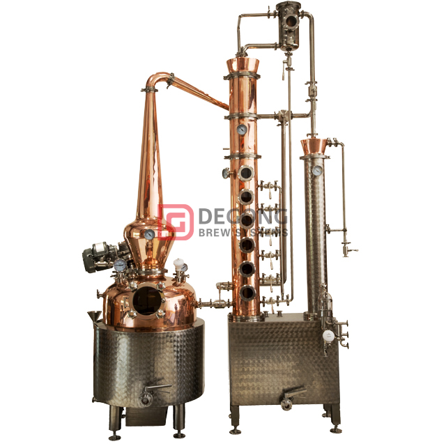 200 Gallon colonne de cuivre lot machine Distillation système Toujours à Distillation