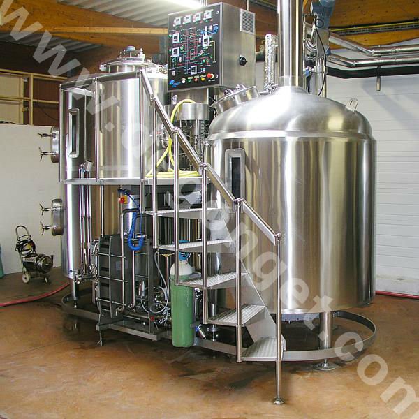 Vapeur 2000L industriel automatisé chauffée en acier Bière Brewhouse à vendre