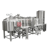 Système de brasserie artisanale de bière en acier inoxydable 1500L Système d'équipement de brasserie de navire 2/3/4