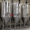 5BBL cuve de fermentation commerciale de bière de veste de fossette d'acier inoxydable / réservoir conique cylindrique