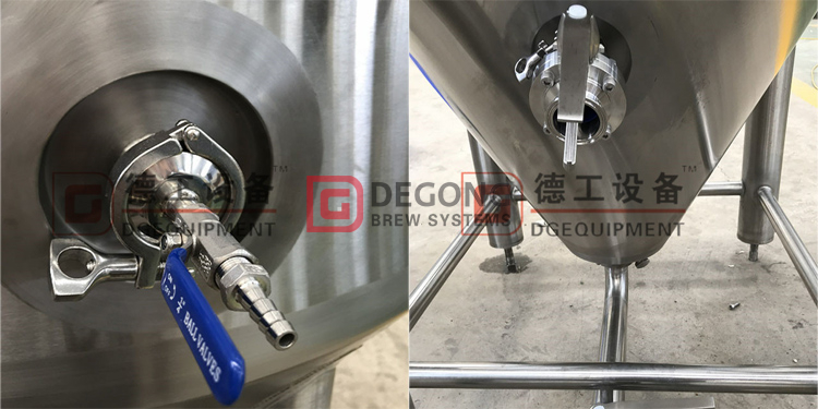 Pierre de carbonatation sur cuve de fermentation conique