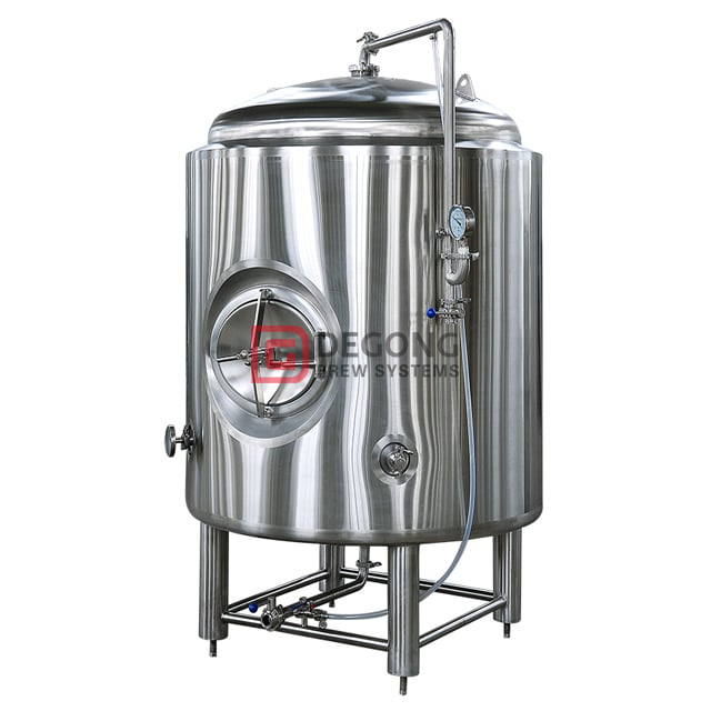 5BBL cuve de fermentation commerciale de bière de veste de fossette d'acier inoxydable / réservoir conique cylindrique